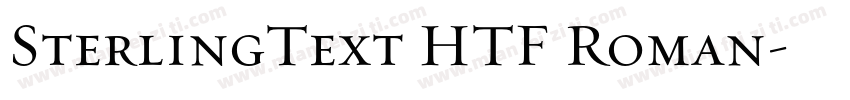 SterlingText HTF Roman字体转换
